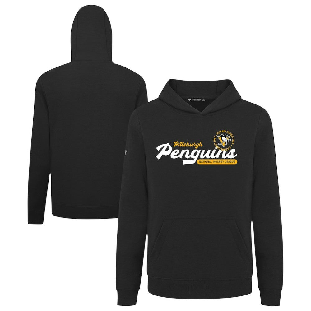Pittsburgh Penguins Levelwear Youth Podium Monument Pullover Hoodie - Black - NHL
