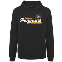 Pittsburgh Penguins Levelwear Youth Podium Monument Pullover Hoodie - Black - NHL