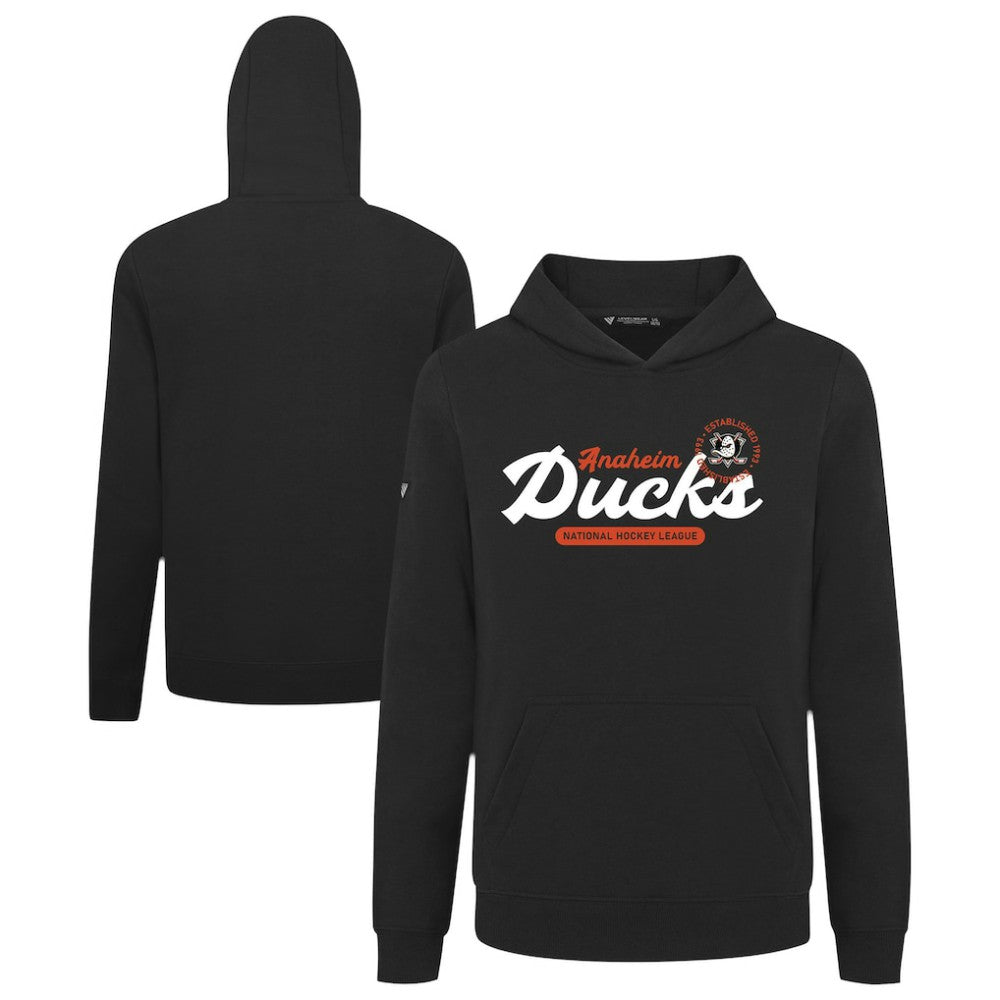 Anaheim Ducks Levelwear Youth Podium Monument Pullover Hoodie - Black - NHL