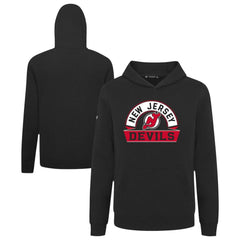 New Jersey Devils Levelwear Youth Podium Banner Arch Pullover Hoodie - Black - NHL