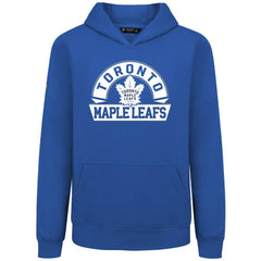 Toronto Maple Leafs Levelwear Youth Podium Banner Arch Pullover Hoodie - Royal - NHL