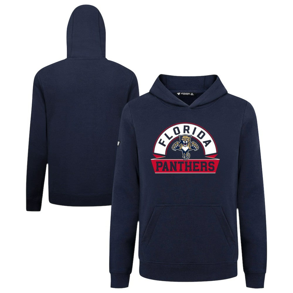 Florida Panthers Levelwear Youth Podium Banner Arch Pullover Hoodie - Navy - NHL