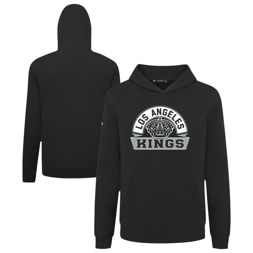 Los Angeles Kings Levelwear Youth Podium Banner Arch Pullover Hoodie - Black - NHL