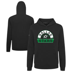 Dallas Stars Levelwear Youth Podium Banner Arch Pullover Hoodie - Black - NHL