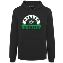 Dallas Stars Levelwear Youth Podium Banner Arch Pullover Hoodie - Black - NHL