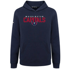 Washington Capitals Levelwear Youth Podium Carve Pullover Hoodie - Navy - NHL