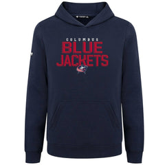 Columbus Blue Jackets Levelwear Youth Podium Carve Pullover Hoodie - Navy - NHL