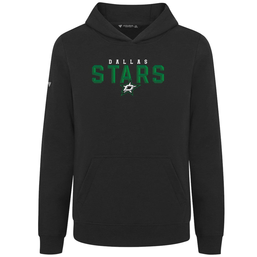 Dallas Stars Levelwear Youth Podium Carve Pullover Hoodie - Black - NHL