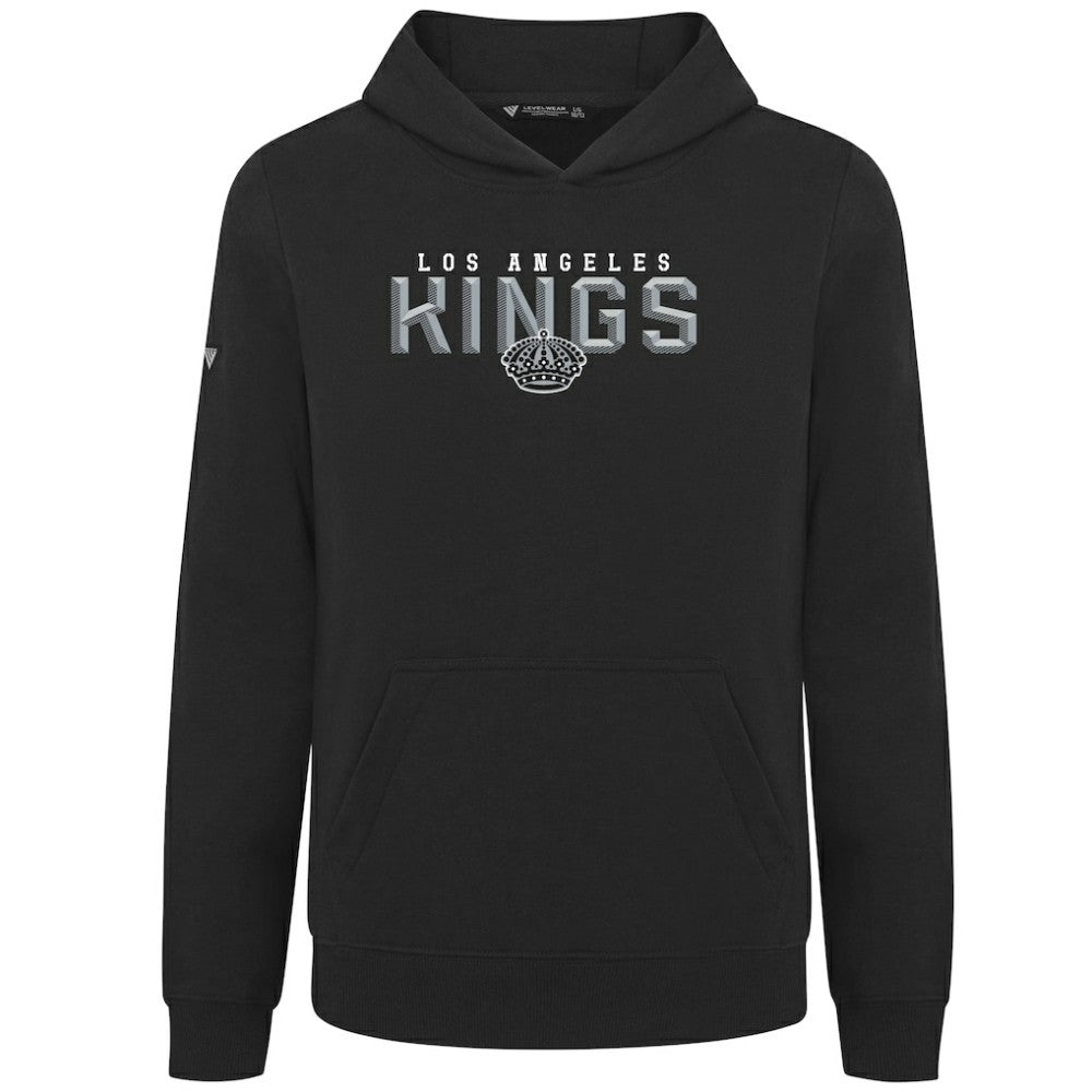 Los Angeles Kings Levelwear Youth Podium Carve Pullover Hoodie - Black - NHL