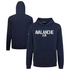 Colorado Avalanche Levelwear Youth Podium Carve Pullover Hoodie - Navy - NHL