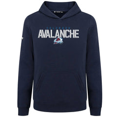 Colorado Avalanche Levelwear Youth Podium Carve Pullover Hoodie - Navy - NHL