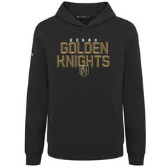Vegas Golden Knights Levelwear Youth Podium Carve Pullover Hoodie - Black - NHL