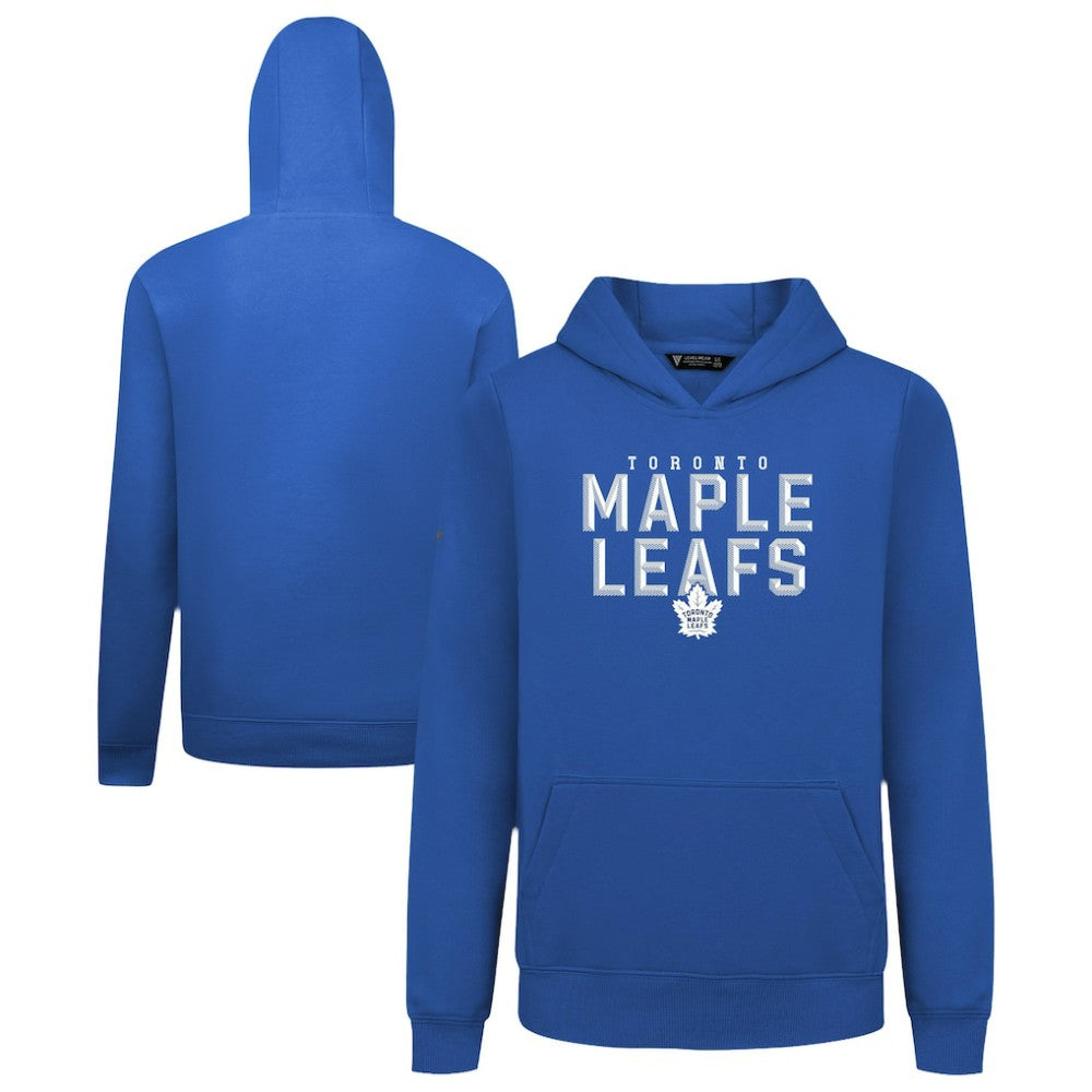 Toronto Maple Leafs Levelwear Youth Podium Carve Pullover Hoodie - Royal - NHL