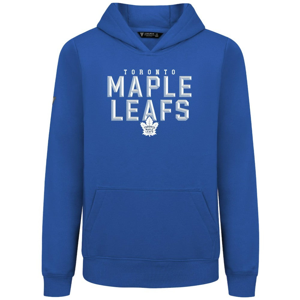 Toronto Maple Leafs Levelwear Youth Podium Carve Pullover Hoodie - Royal - NHL
