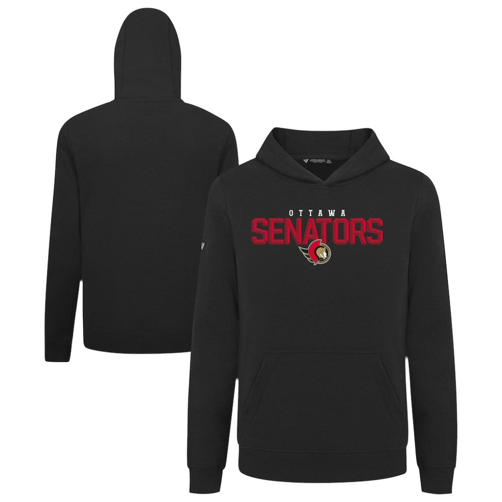 Ottawa Senators Levelwear Youth Podium Carve Pullover Hoodie - Black - NHL