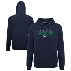Vancouver Canucks Levelwear Youth Podium Carve Pullover Hoodie - Navy - NHL
