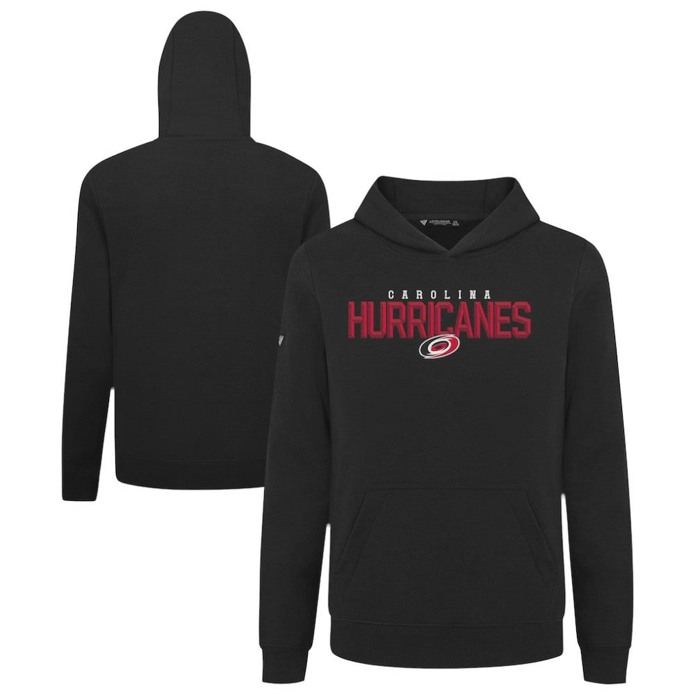 Carolina Hurricanes Levelwear Youth Podium Carve Pullover Hoodie - Black - NHL