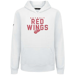 Detroit Red Wings Levelwear Youth Podium Carve Pullover Hoodie - White - NHL