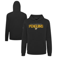 Pittsburgh Penguins Levelwear Youth Podium Carve Pullover Hoodie - Black - NHL