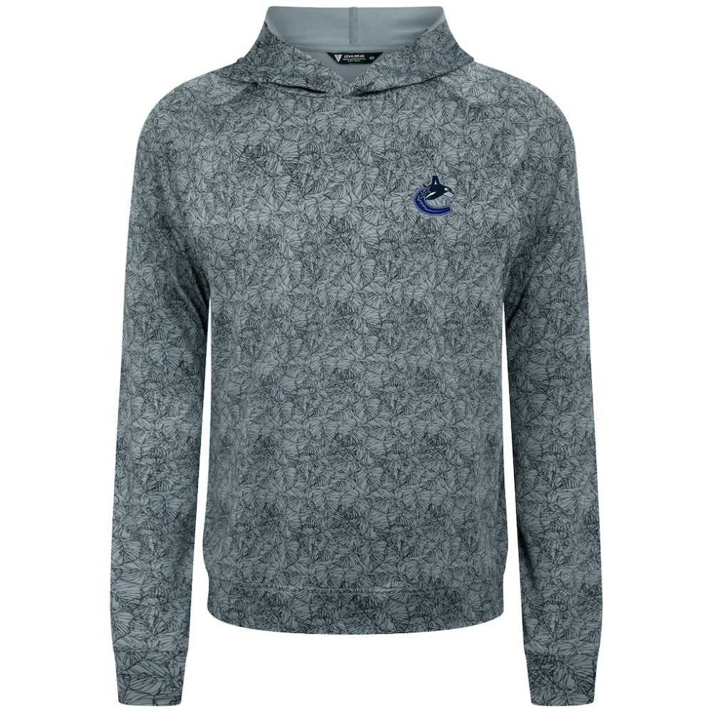 Vancouver Canucks Levelwear Albatross Raglan Pullover Hoodie - Gray - NHL