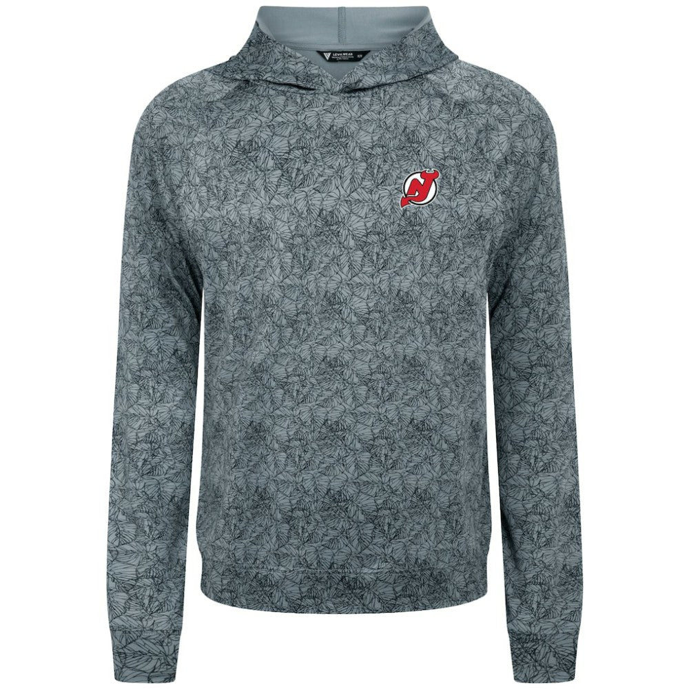 New Jersey Devils Levelwear Albatross Raglan Pullover Hoodie - Gray - NHL