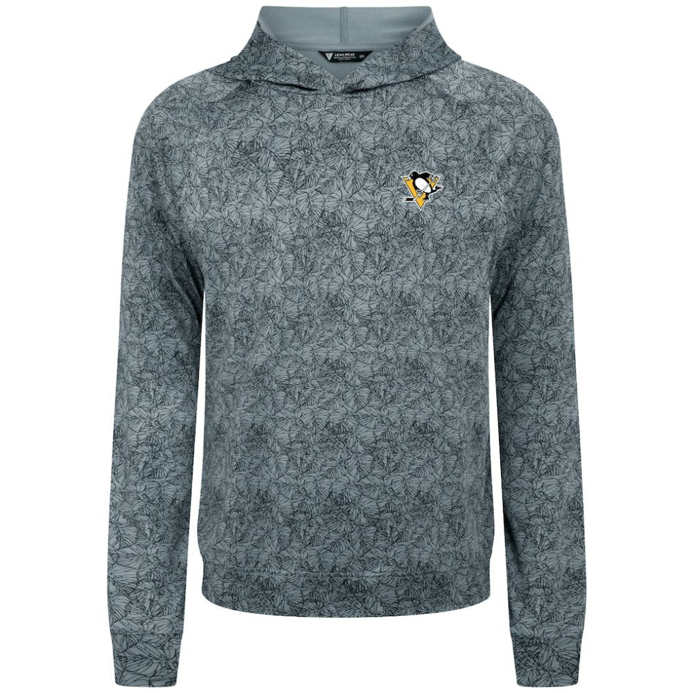 Pittsburgh Penguins Levelwear Albatross Raglan Pullover Hoodie - Gray - NHL