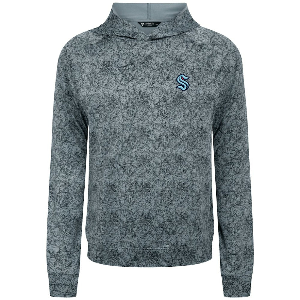 Seattle Kraken Levelwear Albatross Raglan Pullover Hoodie - Gray - NHL