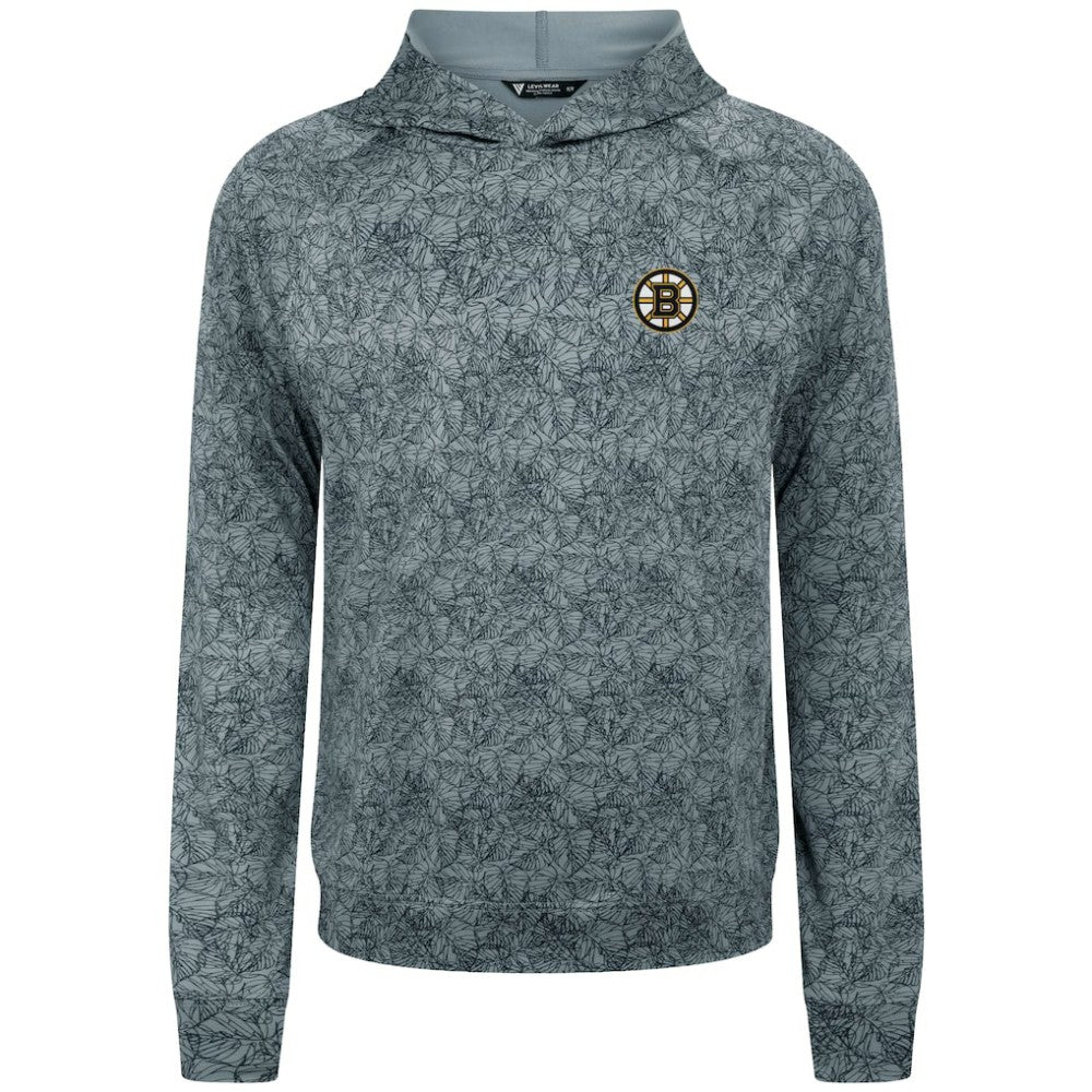 Boston Bruins Levelwear Albatross Raglan Pullover Hoodie - Gray - NHL