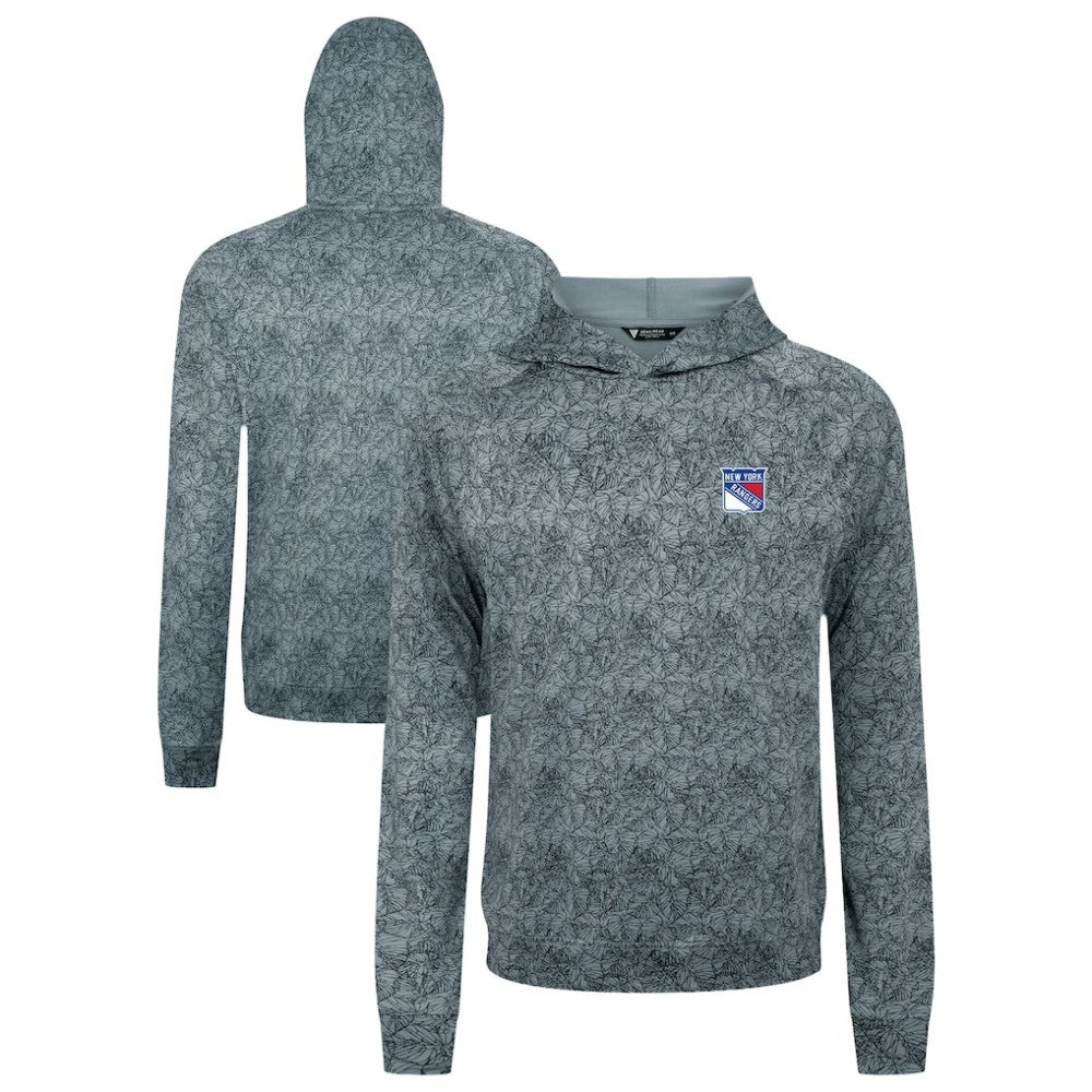 New York Rangers Levelwear Albatross Raglan Pullover Hoodie - Gray - NHL