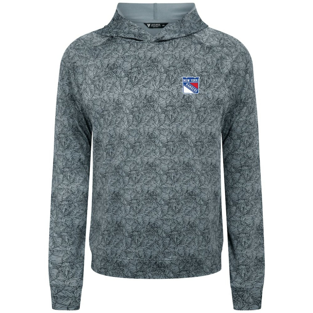 New York Rangers Levelwear Albatross Raglan Pullover Hoodie - Gray - NHL