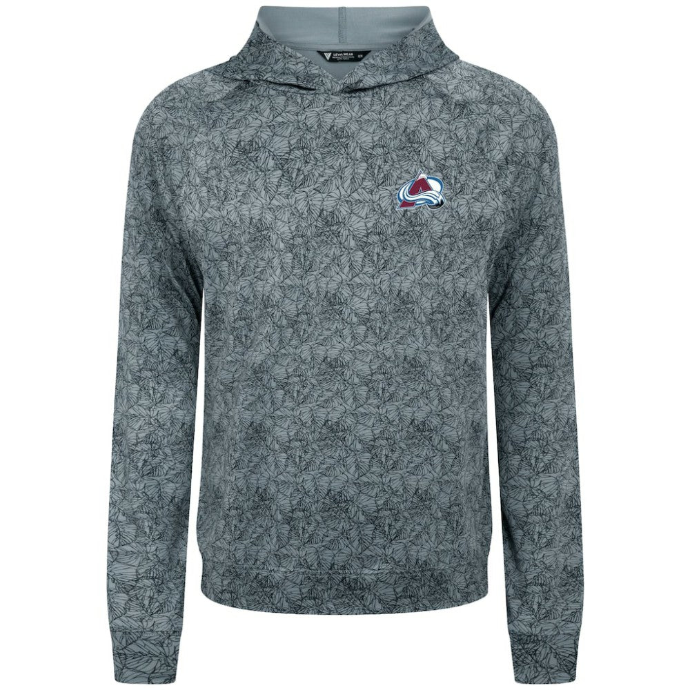 Colorado Avalanche Levelwear Albatross Raglan Pullover Hoodie - Gray - NHL