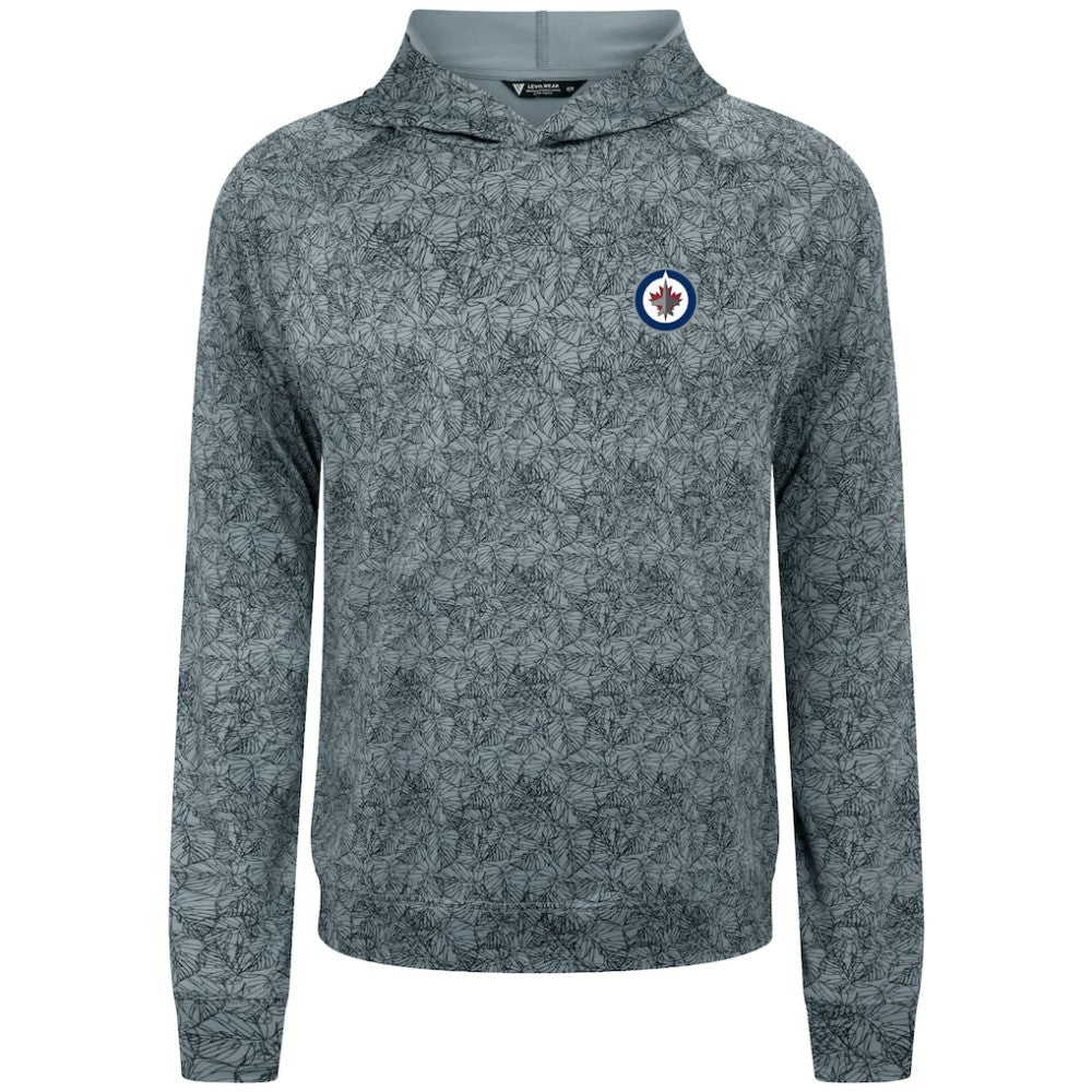 Winnipeg Jets Levelwear Albatross Raglan Pullover Hoodie - Gray - NHL