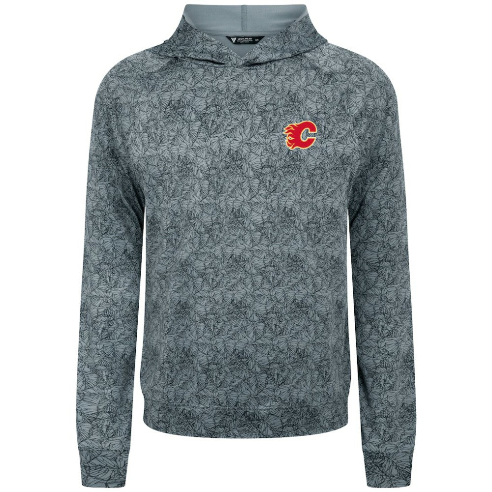 Calgary Flames Levelwear Albatross Raglan Pullover Hoodie - Gray - NHL