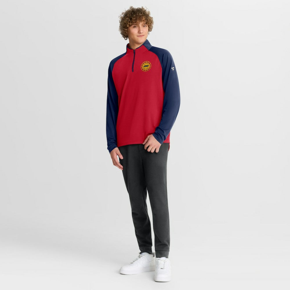 Florida Panthers Fanatics 2026 NHL Winter Classic Authentic Pro Quarter-Zip - Bright Cardinal - NHL