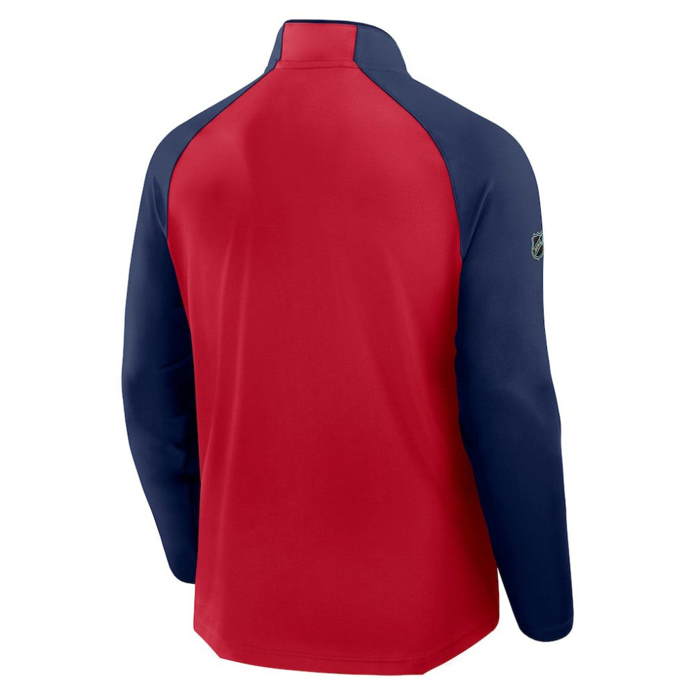 Florida Panthers Fanatics 2026 NHL Winter Classic Authentic Pro Quarter-Zip - Bright Cardinal - NHL