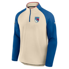 New York Rangers Fanatics 2026 NHL Winter Classic Authentic Pro Quarter-Zip - Natural - NHL