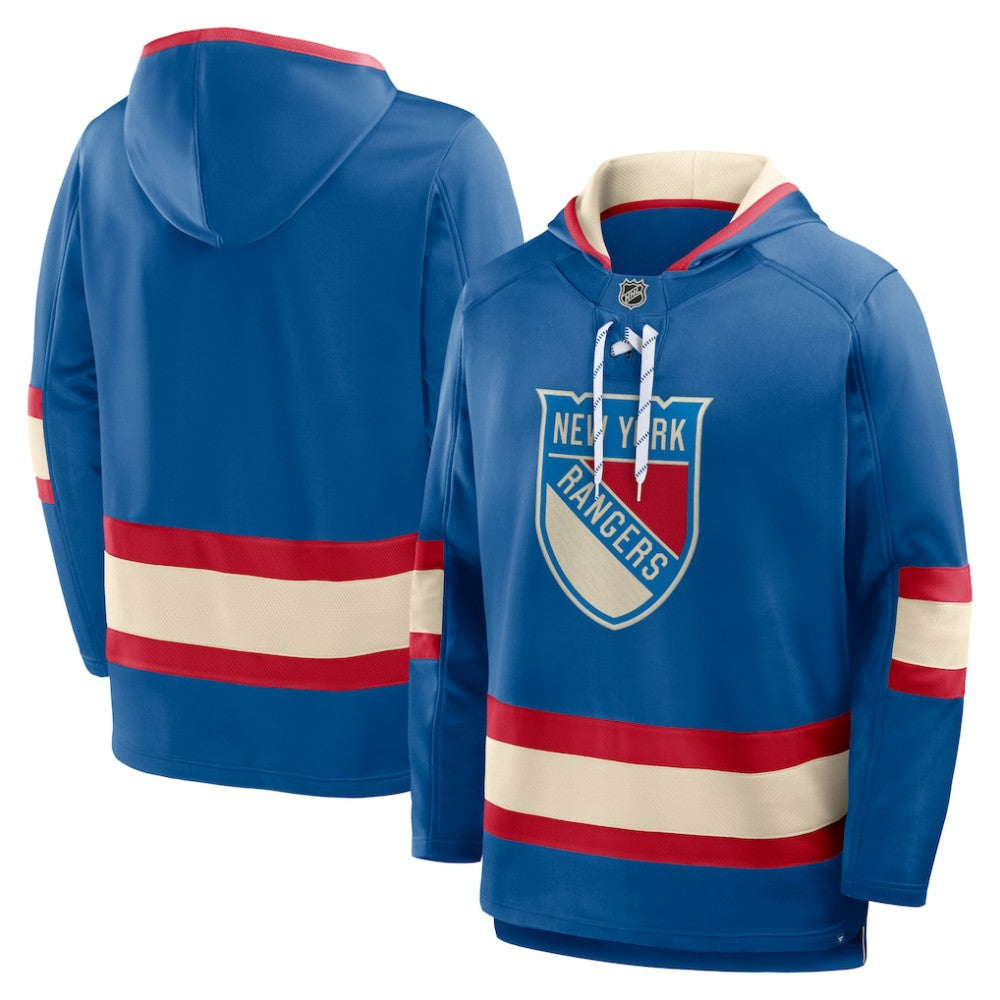 New York Rangers Fanatics 2026 NHL Winter Classic Lace Collar Hoodie - Blue - NHL