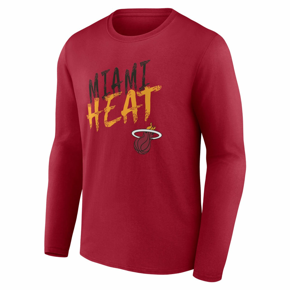 Miami Heat Hustle Custom Long Sleeve T-Shirt Red - NBA