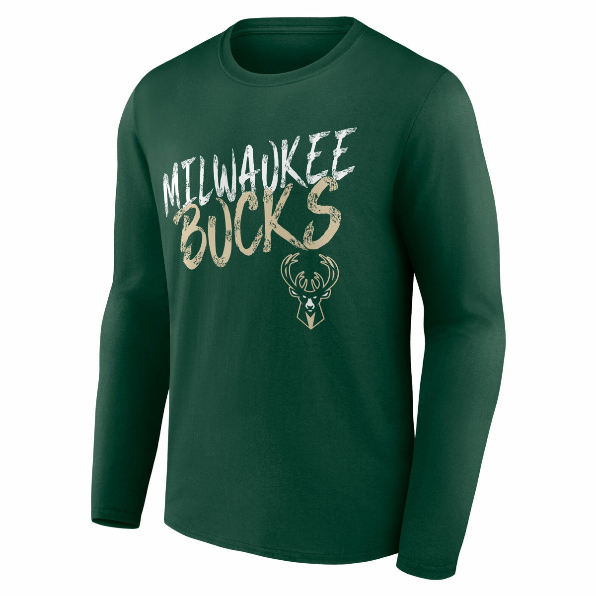 Milwaukee Bucks Hustle Custom Long Sleeve T-Shirt Hunter Green - NBA