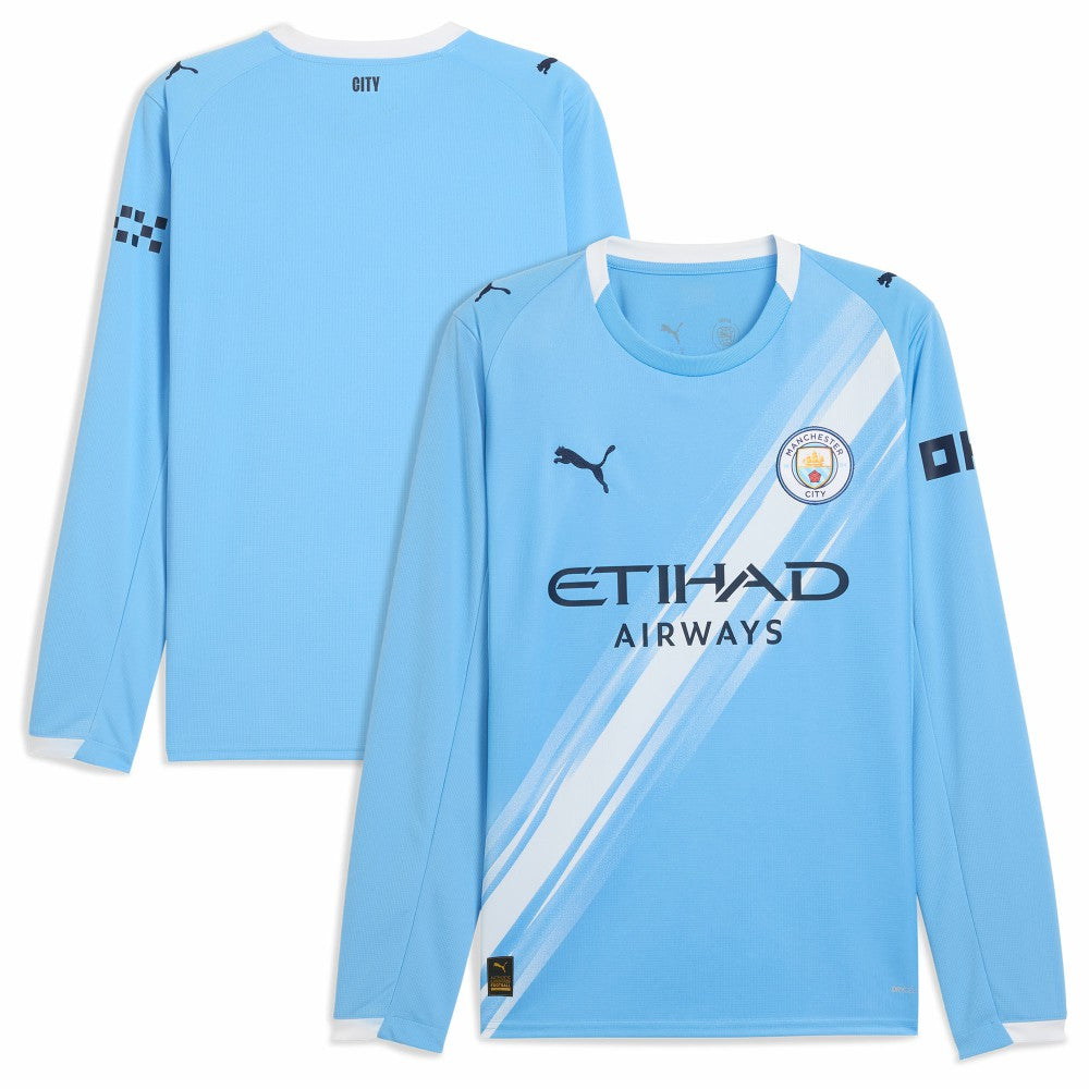 Manchester City 2025/26 Home Replica Long Sleeve Jersey Sky Blue | Puma Online