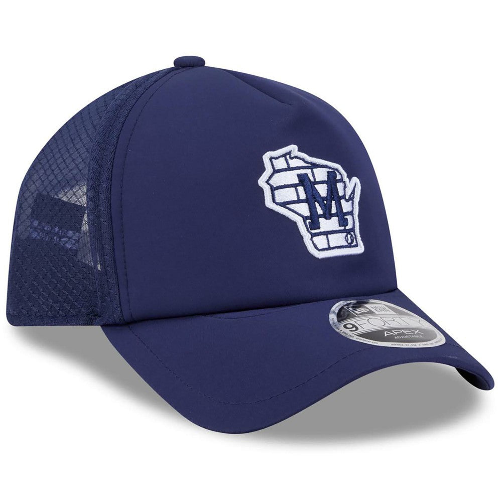 Milwaukee Brewers New Era 2026 Batting Practice Alternate Apex 9FORTY Adjustable Hat - MLB