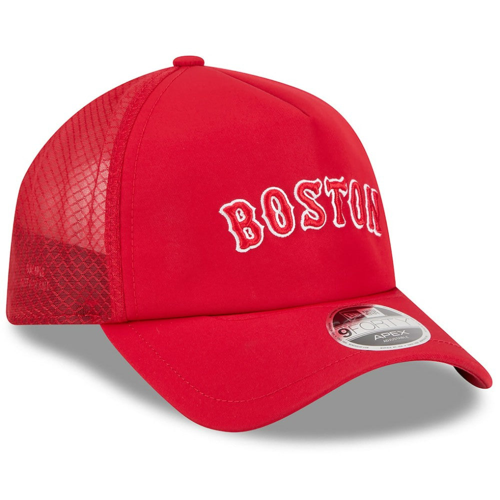 Boston Red Sox New Era 2026 Batting Practice Alternate Apex 9FORTY Adjustable Hat - MLB