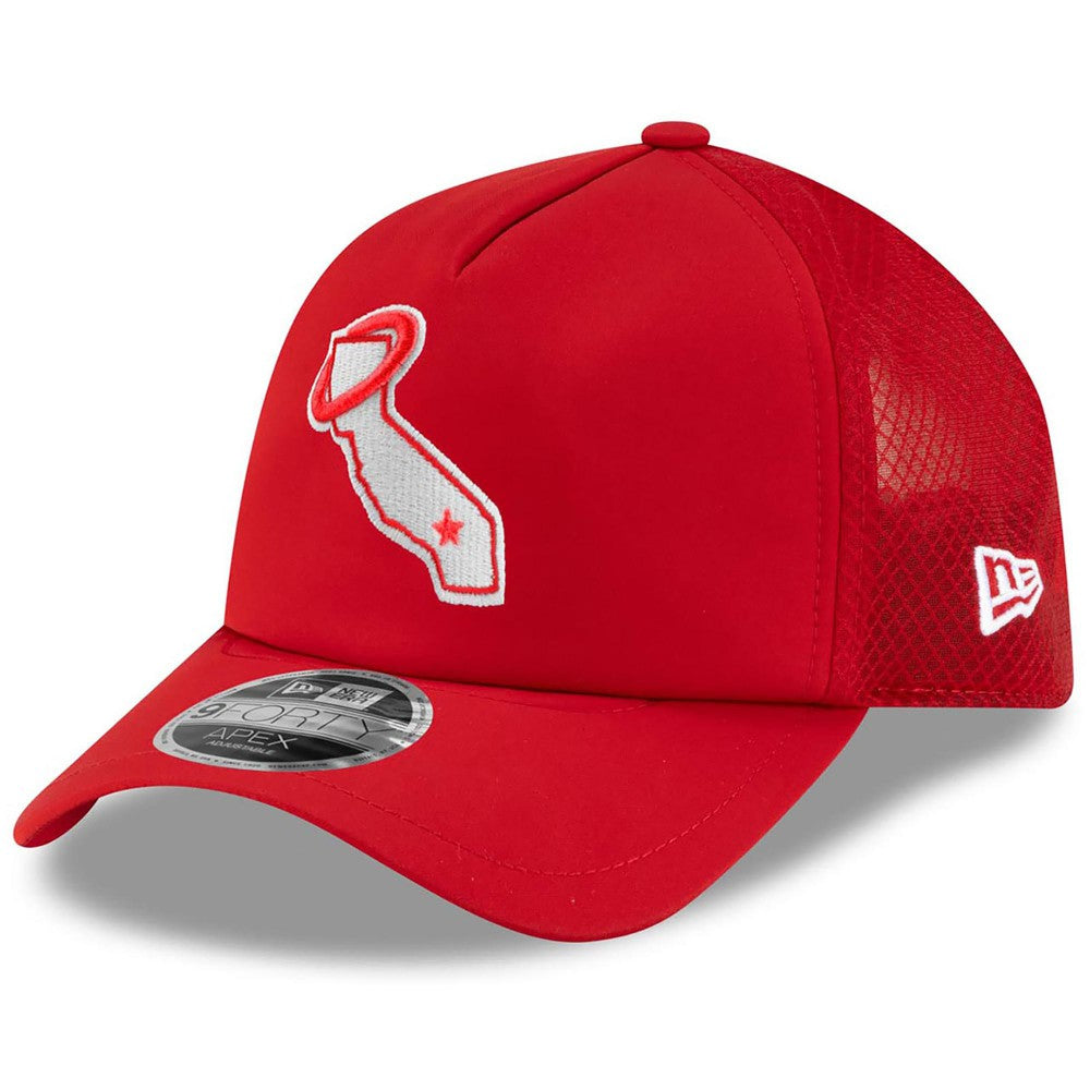 Los Angeles Angels New Era 2026 Batting Practice Alternate Apex 9FORTY Adjustable Hat - MLB