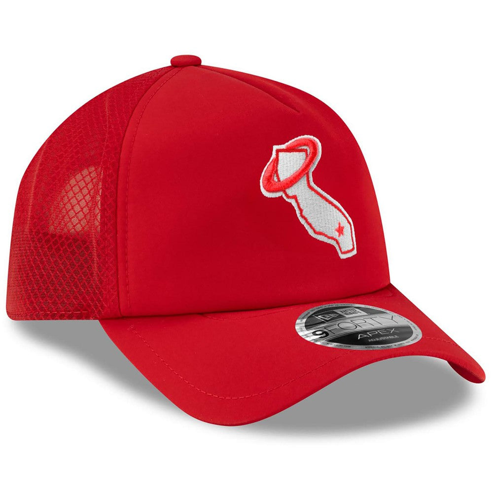 Los Angeles Angels New Era 2026 Batting Practice Alternate Apex 9FORTY Adjustable Hat - MLB