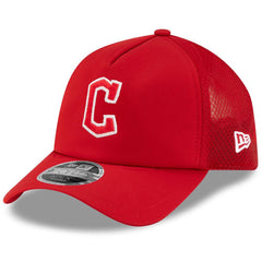 Cleveland Guardians New Era 2026 Batting Practice Apex 9FORTY Adjustable Trucker Hat - MLB
