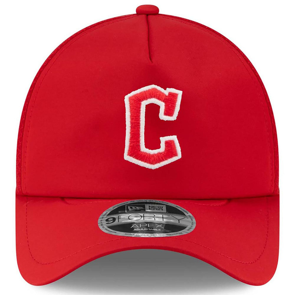 Cleveland Guardians New Era 2026 Batting Practice Apex 9FORTY Adjustable Trucker Hat - MLB
