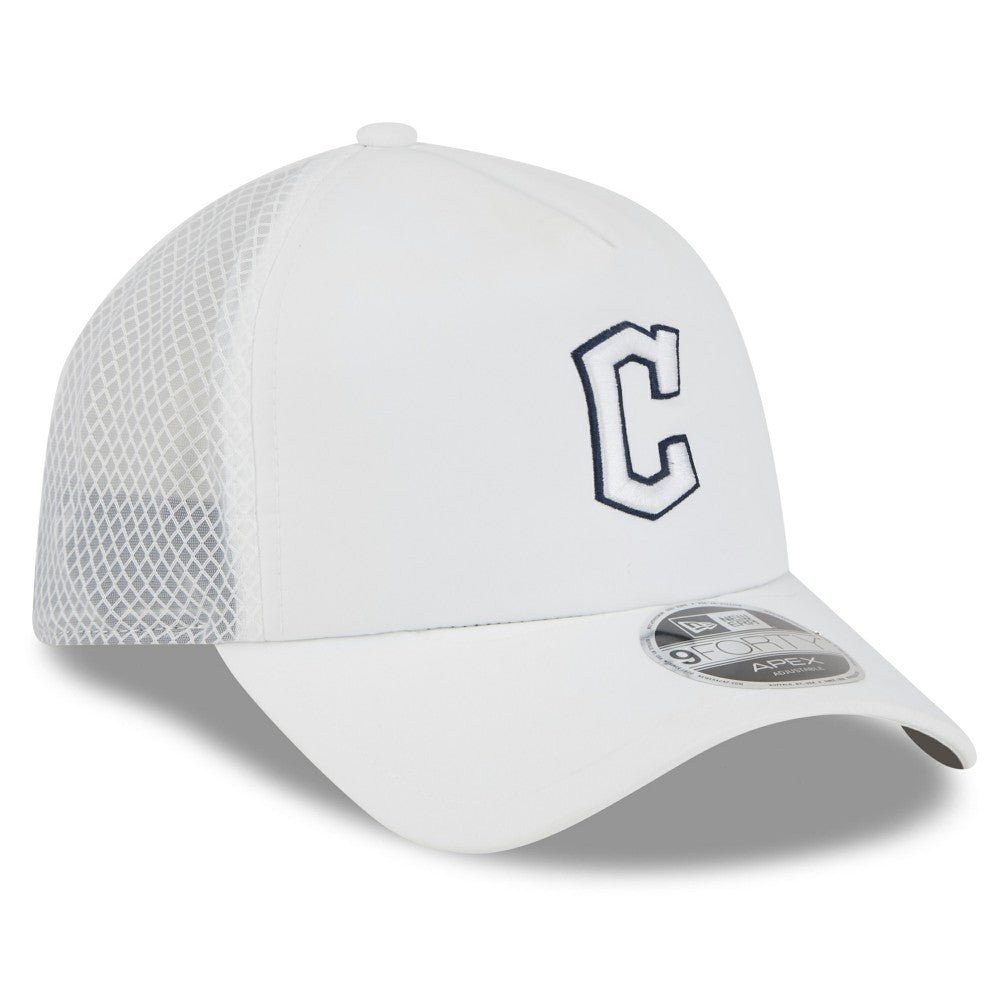 Cleveland Guardians New Era 2026 Batting Practice Apex 9FORTY Adjustable Trucker Hat - MLB