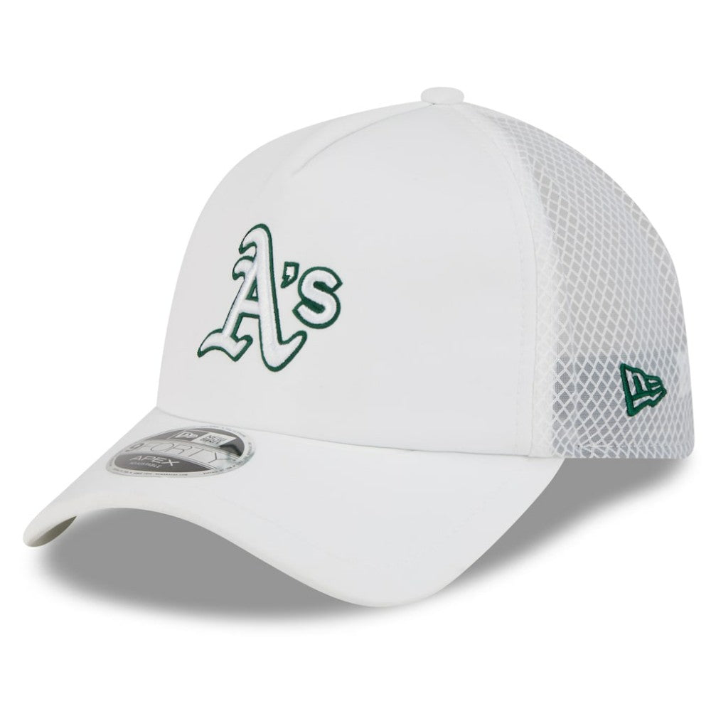 Athletics New Era 2026 Batting Practice Apex 9FORTY Adjustable Trucker Hat - MLB