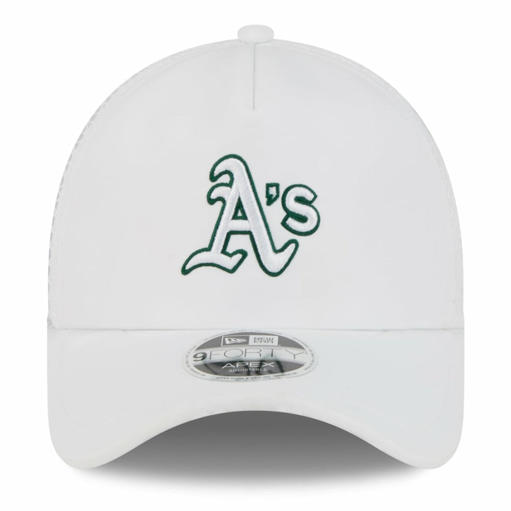 Athletics New Era 2026 Batting Practice Apex 9FORTY Adjustable Trucker Hat - MLB