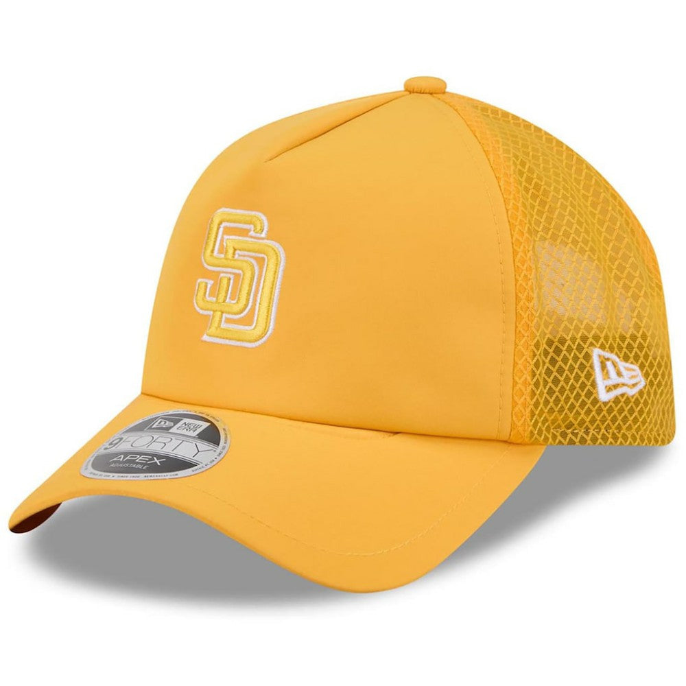 San Diego Padres New Era 2026 Batting Practice Apex 9FORTY Adjustable Trucker Hat - MLB
